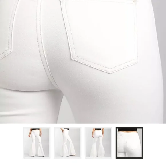 Free people just float on flare stretch jeans size 28 regular White - Picture 3 of 13